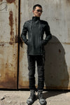 BORIS BIDJAN SABERI Double Zip Horseskin Top SS22 J4 FMM20020 Ink Grey